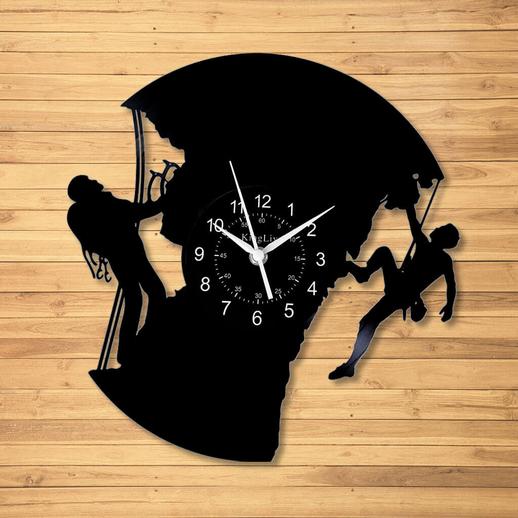 LED Vinyl Wall Clock | Rock Climbing | 12'' | 0252WPB